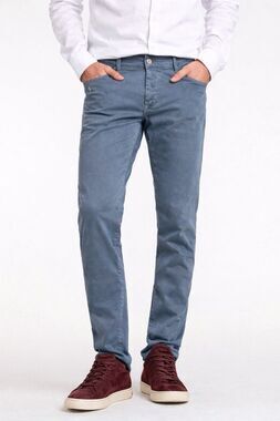 Cycle Italian Fabric Skinny Pants Blue Cotton Stretch Made in Italy Men’s 30